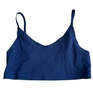 Victoria’s Secret Blue Bralette XS Unlined Wireless V Neck Seamless Wireless